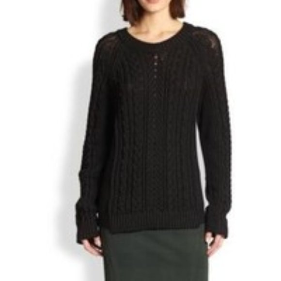 rag & bone Sweaters - Rag Bone Nala Cable Knit Fisherman Pullover Size XS